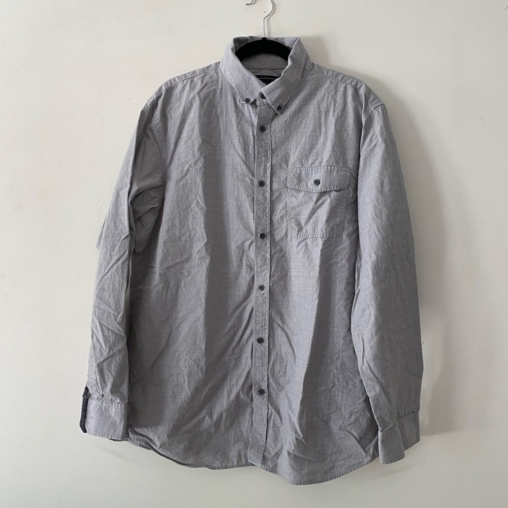 Banana Republic Gray Button Down Shirt